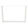 Nogi do stolika kawowego w kształcie litery V 2 szt. Białe 70x(42-43,3) cm Stal