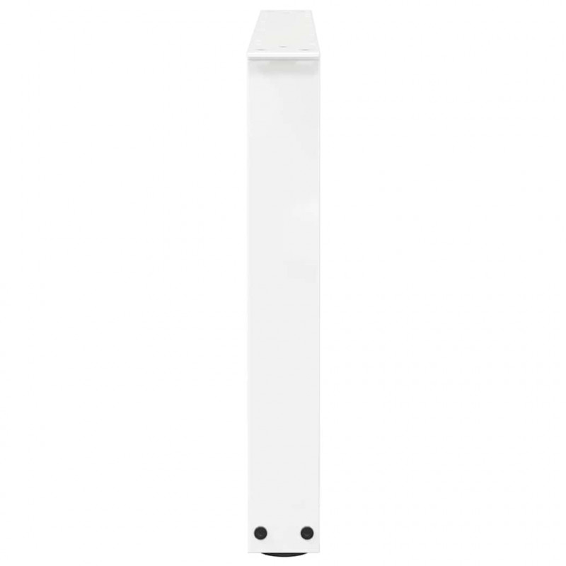 Nogi do stolika kawowego w kształcie litery V 2 szt. Białe 70x(42-43,3) cm Stal