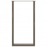 Nogi do stołu barowego w kształcie litery U 2 szt. Naturalna stal 60x(110-111) cm Stal