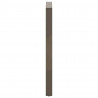 Nogi do stołu barowego w kształcie litery U 2 szt. Naturalna stal 60x(110-111) cm Stal