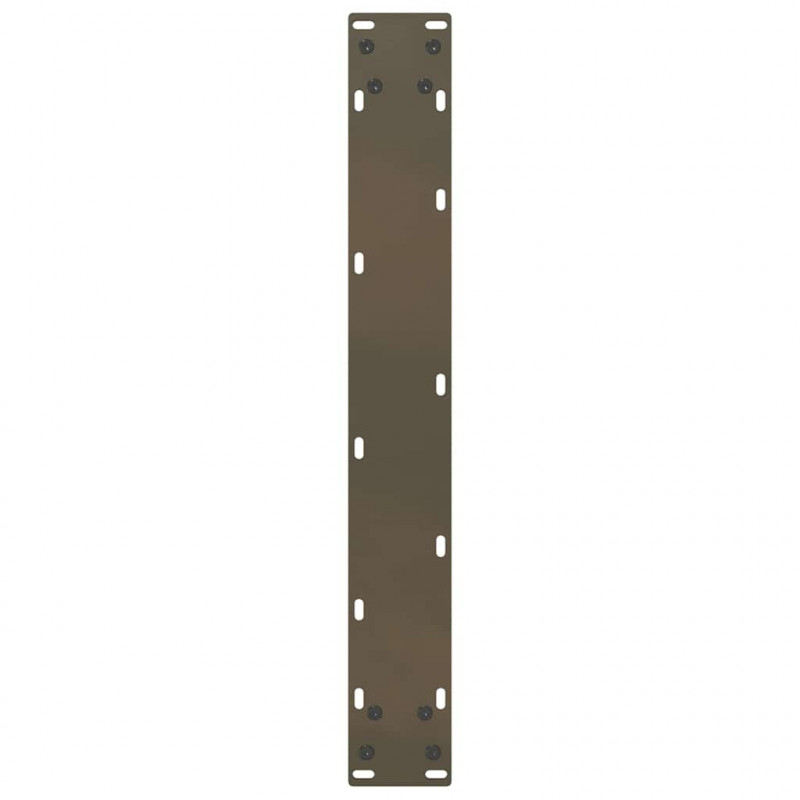 Nogi do stołu barowego w kształcie litery U 2 szt. Naturalna stal 60x(110-111) cm Stal
