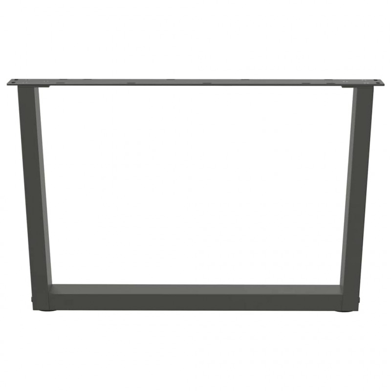 Nogi do stolika kawowego w kształcie litery V 2 szt. Antracyt 70x(42-43,3) cm Stal