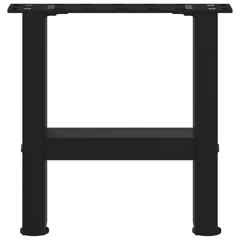 Nogi do stolika kawowego czarne 2 szt. 30x(30-31) cm stal