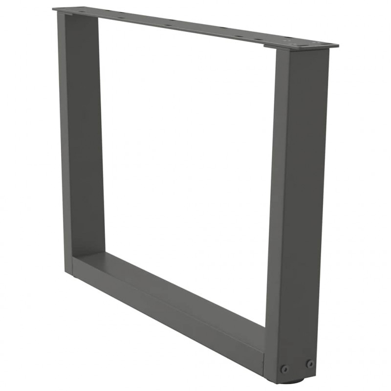 Nogi do stolika kawowego w kształcie litery V 2 szt. Antracyt 70x(42-43,3) cm Stal