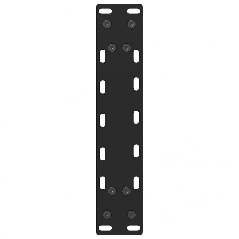 Nogi do stolika kawowego czarne 2 szt. 30x(30-31) cm stal