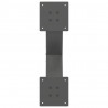Nogi do stolika kawowego w kształcie litery X 2 szt. Antracyt 50x(30-31) cm Stal