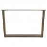 Nogi do stolika kawowego w kształcie litery V 2 szt. Naturalna stal 70x(42-43,3) cm Stal