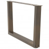 Nogi do stolika kawowego w kształcie litery V 2 szt. Naturalna stal 70x(42-43,3) cm Stal