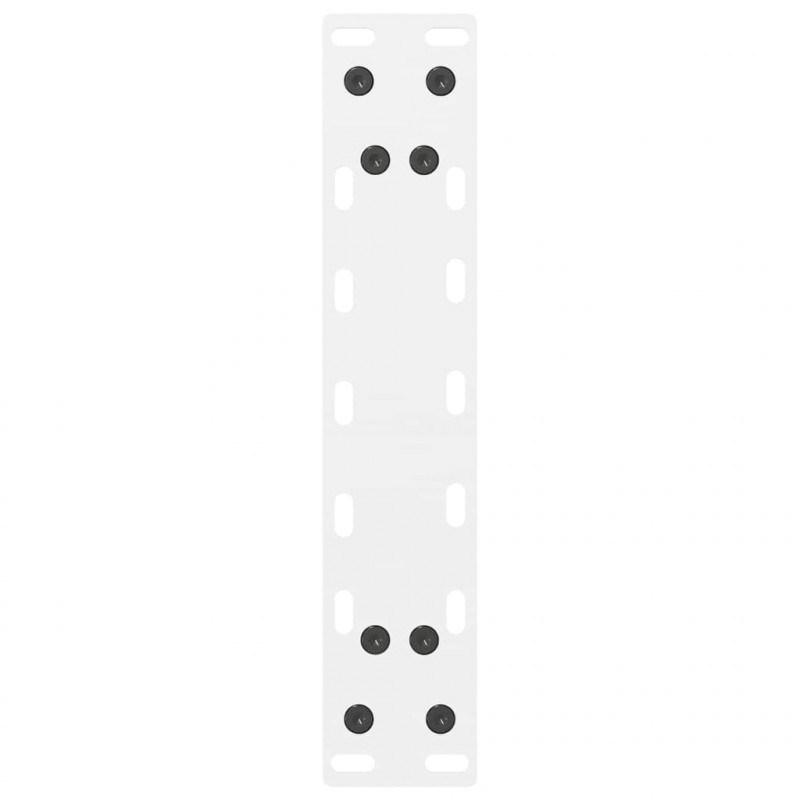 Nogi do stolika kawowego Białe 2 szt. 30x(30-31) cm Stal