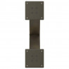 Nogi do stolika kawowego w kształcie litery X 2 szt. Naturalna stal 50x(30-31) cm Stal