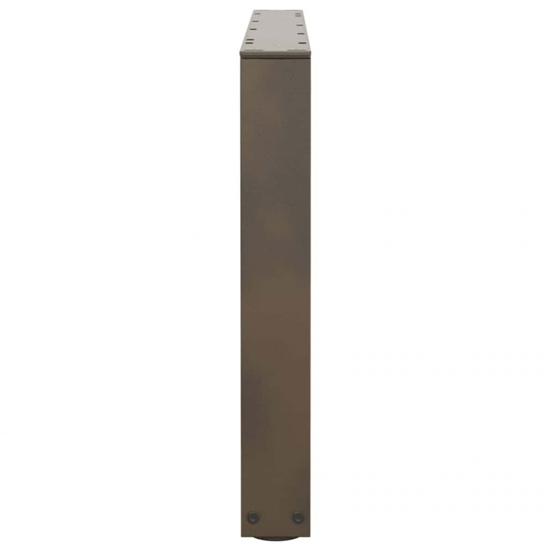 Nogi do stolika kawowego w kształcie litery V 2 szt. Naturalna stal 70x(42-43,3) cm Stal