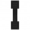 Nogi do stolika kawowego w kształcie litery X 2 szt. Czarne 60x(30-31) cm Stal