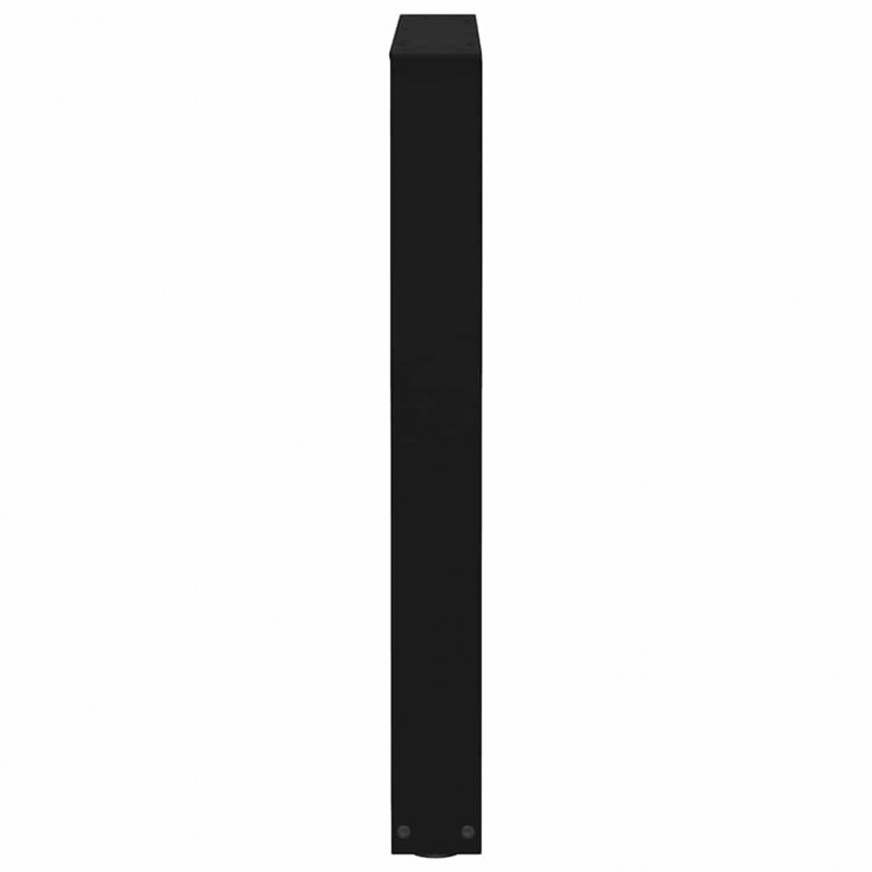 Nogi do stołu jadalnego w kształcie litery V 2 szt. Czarne 60x(72-73,3) cm Stal