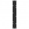 Nogi do stołu jadalnego w kształcie litery V 2 szt. Czarne 60x(72-73,3) cm Stal