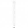 Nogi do stołu jadalnego w kształcie litery V 2 szt. Białe 60x(72-73,3) cm Stal