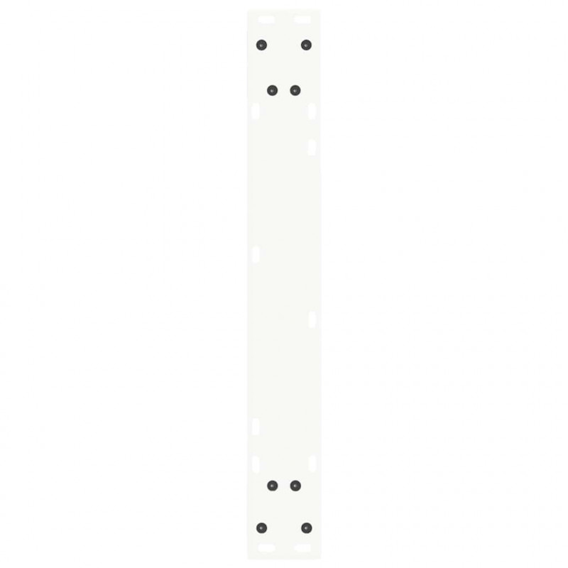 Nogi do stołu jadalnego w kształcie litery V 2 szt. Białe 60x(72-73,3) cm Stal