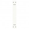 Nogi do stołu jadalnego w kształcie litery V 2 szt. Białe 60x(72-73,3) cm Stal