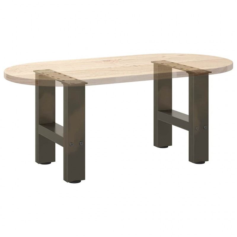 Nogi do stolika kawowego Naturalna stal 2 szt. 30x(30-31) cm Stal