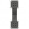 Nogi do stolika kawowego w kształcie litery X 2 szt. Antracyt 60x(30-31) cm Stal