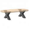 Nogi do stolika kawowego w kształcie litery X 2 szt. Antracyt 60x(30-31) cm Stal