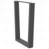 Nogi do stołu jadalnego w kształcie litery V 2 szt. Antracyt 60x(72-73,3) cm Stal