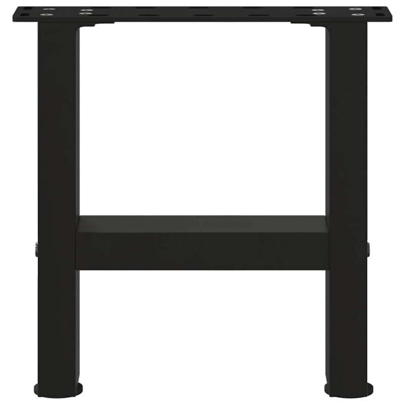 Nogi do stolika kawowego czarne 2 szt. 40x(30-31) cm stal