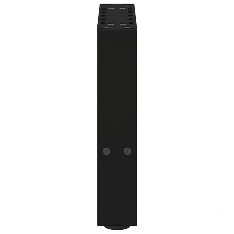 Nogi do stolika kawowego czarne 2 szt. 40x(30-31) cm stal