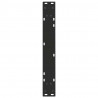Nogi do stołu jadalnego w kształcie litery V 2 szt. Czarne 70x(72-73,3) cm Stal