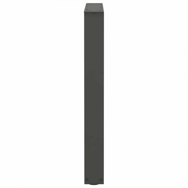 Nogi do stołu jadalnego w kształcie litery V 2 szt. Antracyt 70x(72-73,3) cm Stal