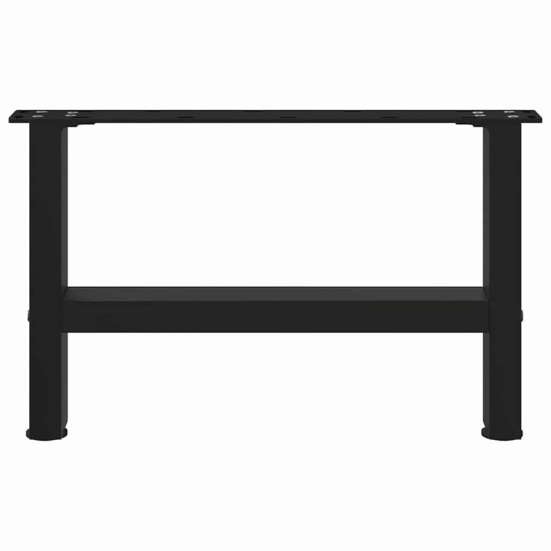 Nogi do stolika kawowego czarne 2 szt. 50x(30-31) cm stal