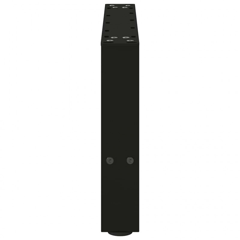 Nogi do stolika kawowego czarne 2 szt. 50x(30-31) cm stal