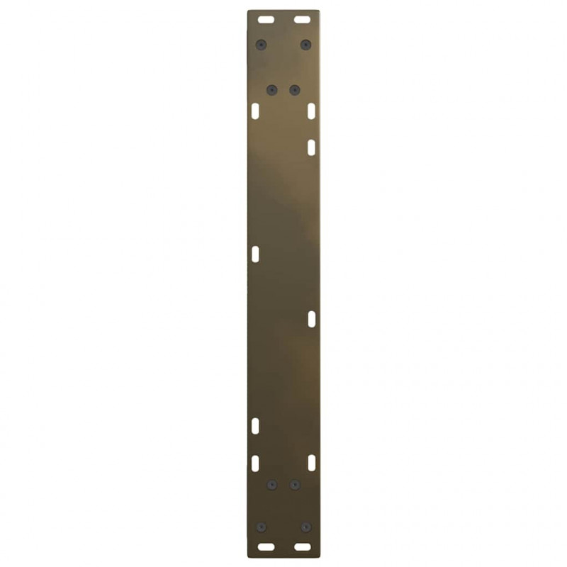 Nogi do stołu jadalnego w kształcie litery V 2 szt. Naturalna stal 70x(72-73,3) cm Stal