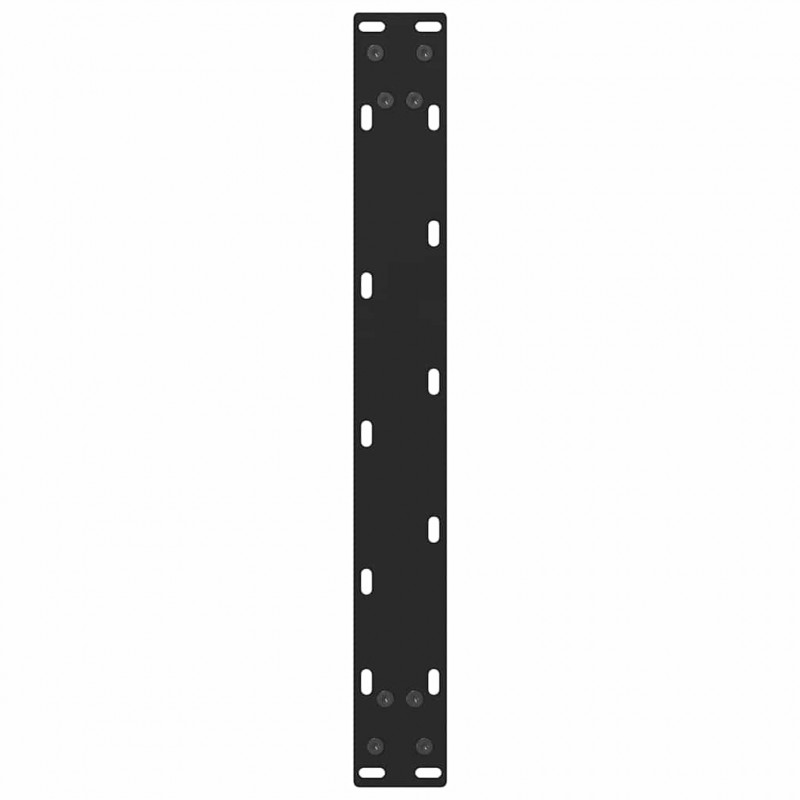 Nogi do stolika kawowego czarne 2 szt. 50x(30-31) cm stal