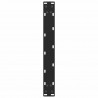 Nogi do stolika kawowego czarne 2 szt. 50x(30-31) cm stal