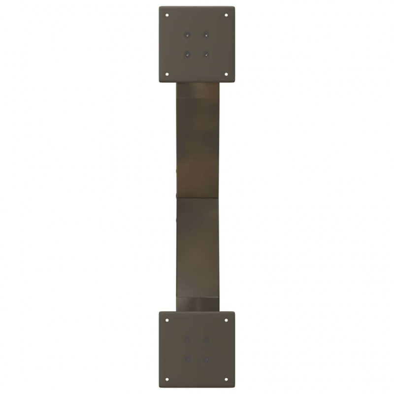 Nogi do stolika kawowego w kształcie litery X 2 szt. Naturalna stal 70x(30-31) cm Stal