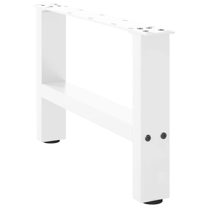 Nogi do stolika kawowego Białe 2 szt. 50x(30-31) cm Stal