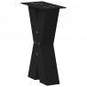Nogi do stolika kawowego w kształcie litery X 2 szt. Czarne 28x(42-43) cm Stal
