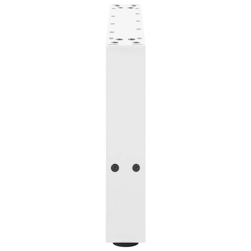 Nogi do stolika kawowego Białe 2 szt. 50x(30-31) cm Stal