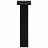 Nogi do stolika kawowego w kształcie litery X 2 szt. Czarne 28x(42-43) cm Stal