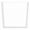 Nogi do stołu jadalnego w kształcie litery V 2 szt. Białe 80x(72-73,3) cm Stal
