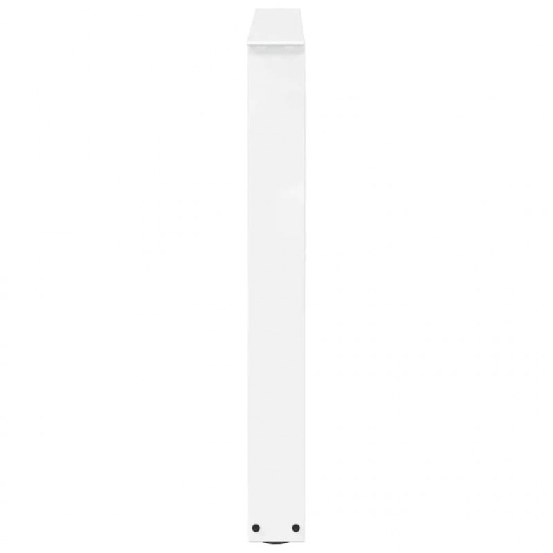 Nogi do stołu jadalnego w kształcie litery V 2 szt. Białe 80x(72-73,3) cm Stal