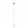 Nogi do stołu jadalnego w kształcie litery V 2 szt. Białe 80x(72-73,3) cm Stal