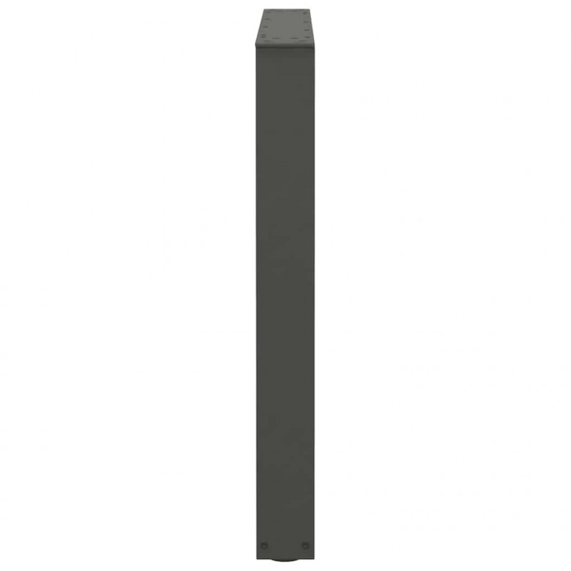Nogi do stołu jadalnego w kształcie litery V 2 szt. Antracyt 80x(72-73,3) cm Stal