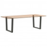 Nogi do stołu jadalnego w kształcie litery V 2 szt. Antracyt 80x(72-73,3) cm Stal