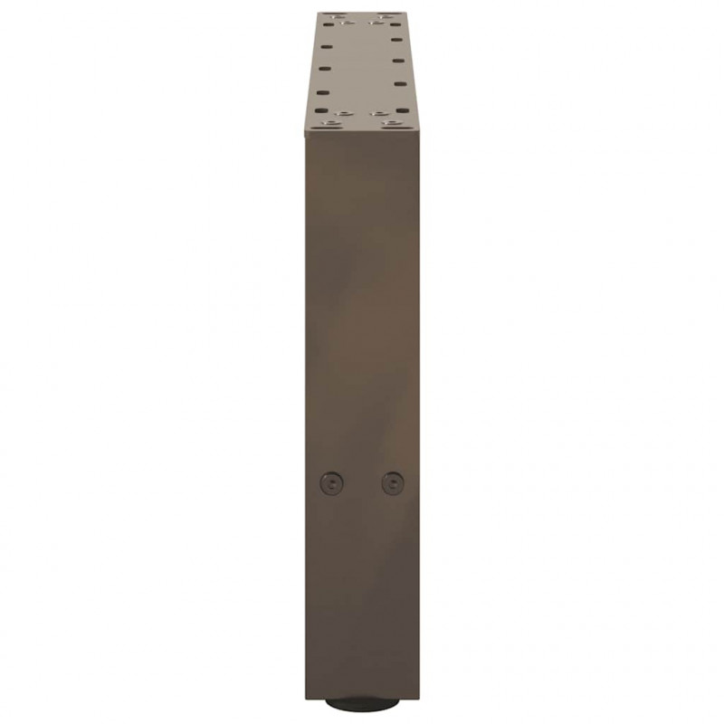 Nogi do stolika kawowego Naturalna stal 2 szt. 50x(30-31) cm Stal