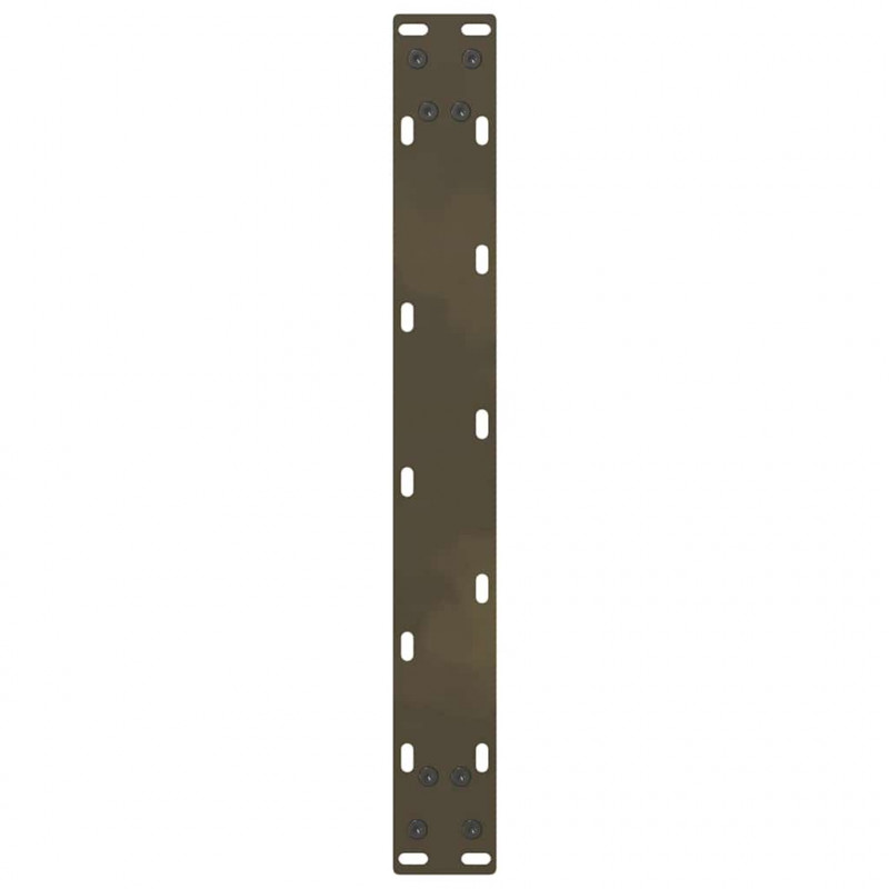 Nogi do stolika kawowego Naturalna stal 2 szt. 50x(30-31) cm Stal