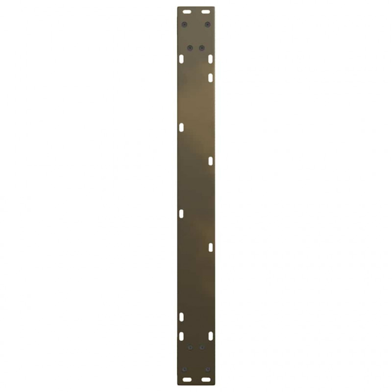 Nogi do stołu jadalnego w kształcie litery V 2 szt. Naturalna stal 80x(72-73,3) cm Stal