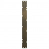 Nogi do stołu jadalnego w kształcie litery V 2 szt. Naturalna stal 80x(72-73,3) cm Stal
