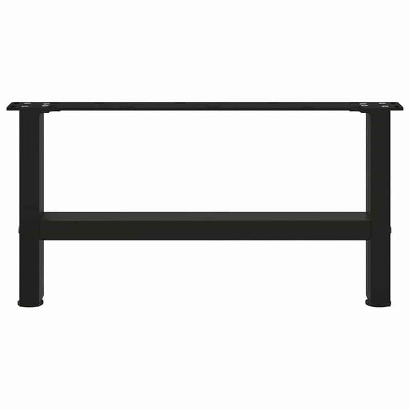 Nogi do stolika kawowego czarne 2 szt. 60x(30-31) cm stal