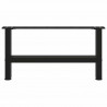 Nogi do stolika kawowego czarne 2 szt. 60x(30-31) cm stal